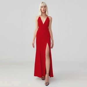 Fame and Partners Double Strap Mermaid Dress Maxi